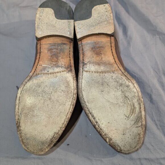 Antonio Maurizi Brown Leather Oxford Derby Shoes Men Size 40 Custom Grade - Picture 9 of 9